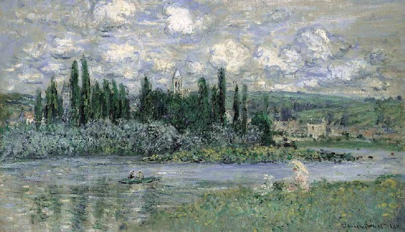 Claude Monet View of Vetheuil sur Seine oil painting image